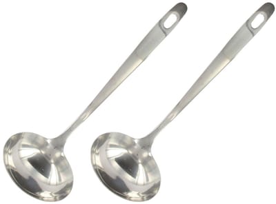 Set van 2 RVS Keukenlepels 28 cm Fackelmann Oxford
