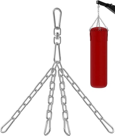 Zware Swivel Ketting met 4 Karabijnhaken voor Bokszakken - Ondersteuning tot 150 lbs