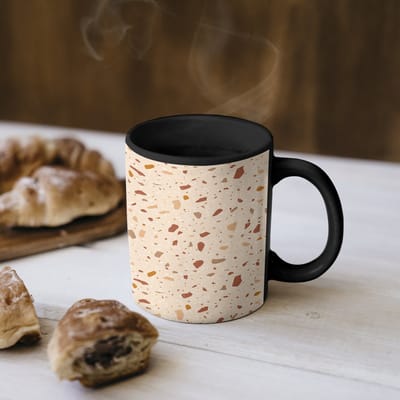 Magische Mok - Foto op Warmte Mokken - Koffiemok - Terrazzo - Patroon - Kleurrijk - Steen - Magic Mok - Beker - 350 ML - Theemok