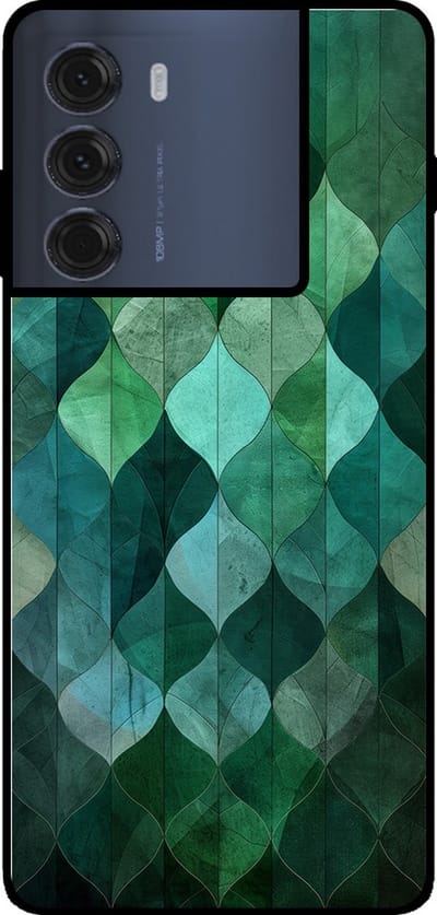 Smartphonica Telefoonhoesje Geschikt voor Motorola Moto G200 5G / Edge S30 met groene bladeren opdruk - TPU backcover case green leaf design - Groen geschikt voor Motorola Edge S30;Motorola Moto G200 5G