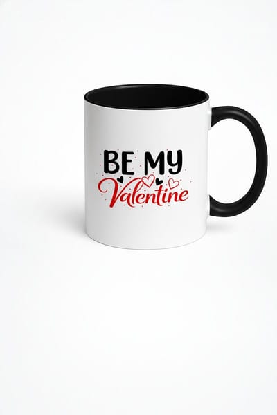 Valentijn Mok 'Be My Valentine' met Hartjes - Liefdesbeker Cadeau