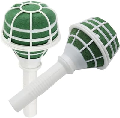 Bloem Boeket Houders - Bloemstuk Benodigdheden - Bruiloft Decoratie - Lichtgewicht Ontwerp - 17cm Hoog - Wit Groen