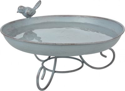 Grey metal staand vogelbad - Badschalen - Benodigdheden - Servies