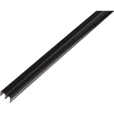 Alberts U-profiel - Pvc Zwart - 10x16x1mm 2m