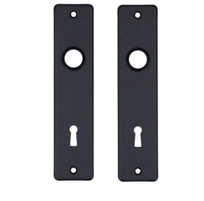Veilig - BSG 180/41H - binnendeurschild met sleutelgat - zwart - alu - 2-dlg