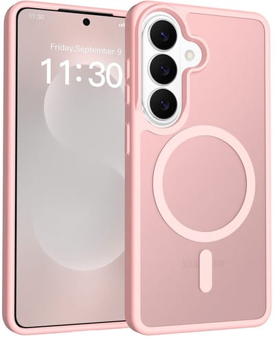 Solidenz Hoesje - geschikt voor Samsung Galaxy S26 - Geschikt voor MagSafe - FrostMag - Roze