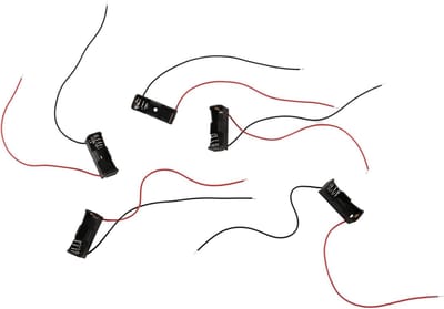 Batterij Houder - Clip Case - Energie Koppelen - 12V Configuratie - Compact Formaat - Zwart