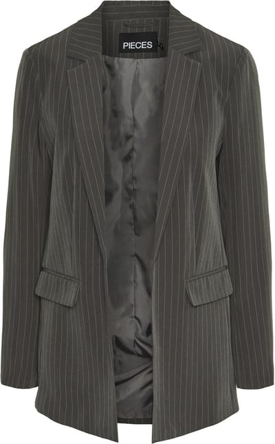 Pieces Blazer Pcbossy Ls Loose Striped Blazer Noo 17130374 Magnet/pinstripe Dames Maat - XS
