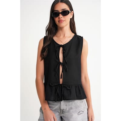 Rimpelige Strik Voor Blouse