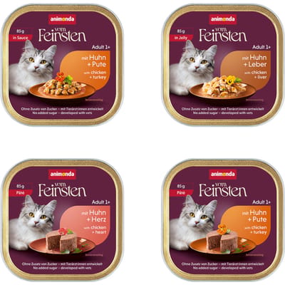 animonda vom Feinsten Adult 32 x 85 g - Mixpakket gevogelte (4 soorten)
