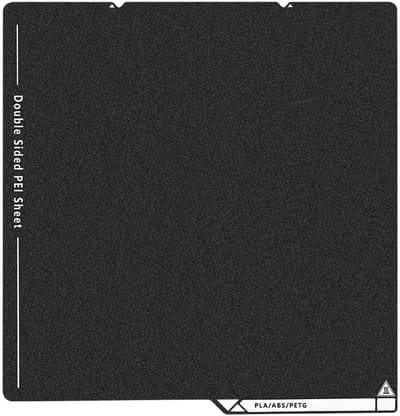 Dailygoods- Bouwplaat Dubbelzijdig - PEI Bouwplaat 264x276mm - Geschikt voor Anycubic Kobra S1 - Verenstaal - Antislip Coating - Geschikt voor Diverse Filamenten - Printplatform