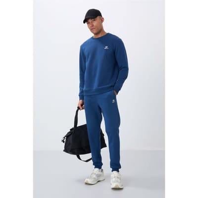 Heren Katoen-polyester Fleece Sweatshirt en Broek Set