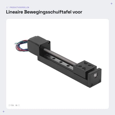 Dailygoods- Schuiftafel 100 mm slag - Lineaire Bewegingsschuiftafel - Metalen Structuur - Hoge Stabiliteit - CNC/3D-printer Toepassing - Hoge Positioneringsnauwkeurigheid - Lineaire Tafel