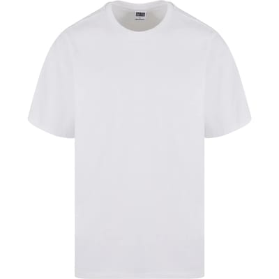 Urban Classics - UC Weavy Logo Heavy Oversized Heren Tshirt - S - Wit