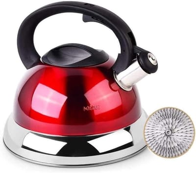 Waterkoker RVS - Theepot Fluitketel - Water Koken - Automatische Fluittoon - 4 Liter - Zilverkleurig