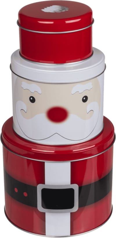 Out of the Blue Christmas Metal Tin Box - 3pcs.