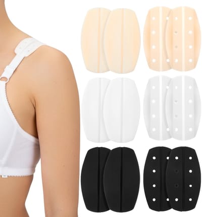 Dailygoods- BH Strap Kussen 12 Stuks - Siliconen Antislip - Universele Fit - Schoudervullingen - Comfort en Stabiliteit - Minimalistisch Design - Bh Kussens