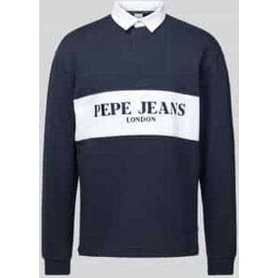Sweatshirt met polokraag, model 'Joey'
