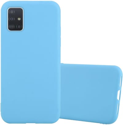 Cadorabo Hoesje geschikt voor Samsung Galaxy A72 4G / 5G in CANDY BLAUW - Beschermhoes gemaakt van flexibel TPU silicone Case Cover