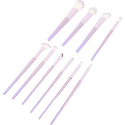 10 Stuks Make-up Kwastenset Zachte Oogschaduw Blush Concealers Highlight Kwasten Synthetische Make-up white