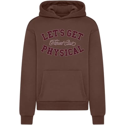 Mister Tee - Let's Get Physical Fluffy Hoodie/trui - XS - Bruin