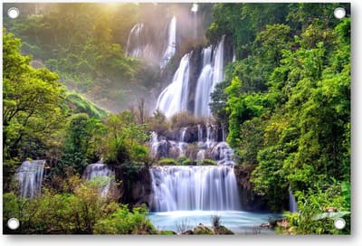 Thi lo su (tee lor su) - de grootste waterval in Thailand - Tuinposter 90x60 - Wanddecoratie - Landschap