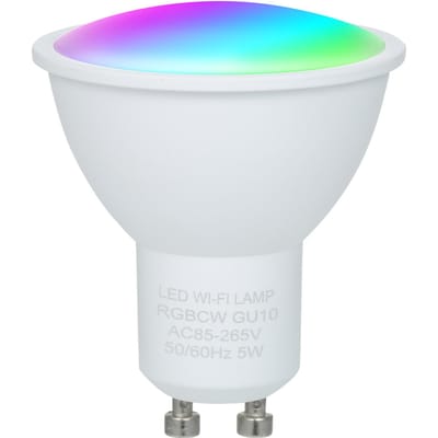5W ZigBee Smart Bulb Dual Mode Wit & RGB 16 miljoen kleuren GU10 Smart Lamp APP Afstandsbediening Wi-Fi Type wit