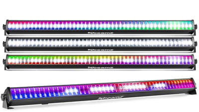 BeamZ set van 4 LCB288 RGBW LED Barren - Wash en stroboscoop - 102 cm