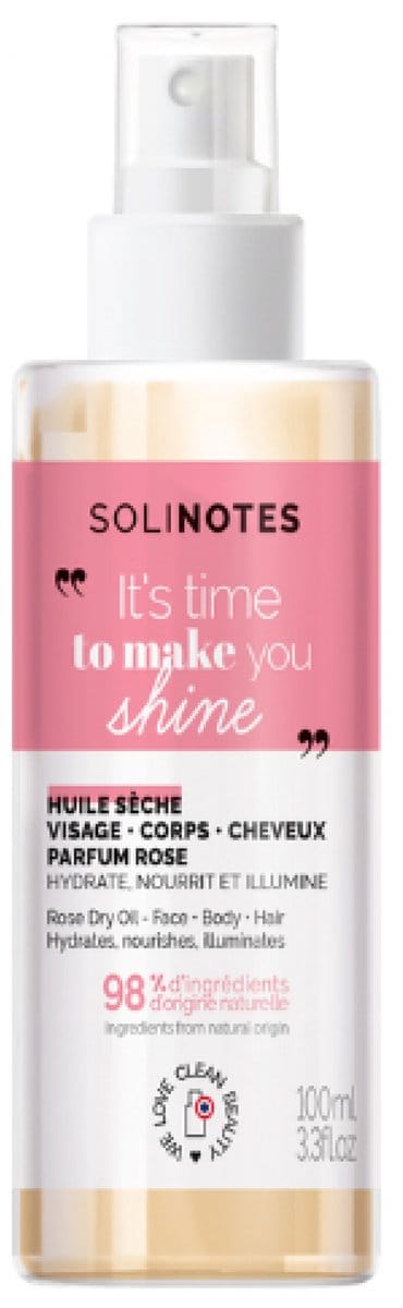 Solinotes Droge Olie Gezicht, Lichaam en Haar 100 ml (Geur : Roos)
