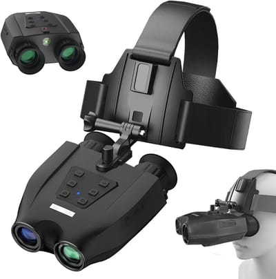 Nachtzicht Bril - Digitale Verrekijker - Objecten Observeren - 3D Naked Eye - 300 Meter Bereik - Zwart
