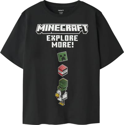 NAME IT - NKMJULIO MINECRAFT SS NREG TOP BOX BFU - Jongens - T-shirts