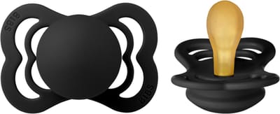 BIBS Supreme Natuurrubber Black/Zwart maat 1 0-6 maanden 1 stuk