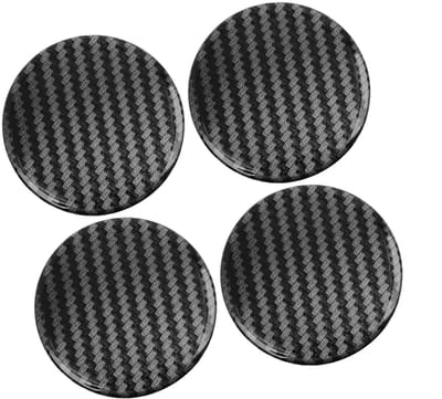 Dailygoods- Middennaafhoed 60 mm - Hars - Zelfklevend - Set van 4 - Verbeterd uiterlijk - Geschikt voor de meeste auto's - Wieldop