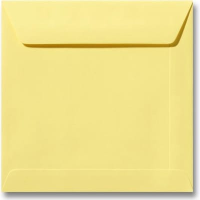 Envelop 22 x 22 Kanariegeel, 60 stuks
