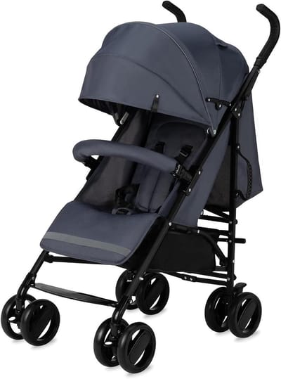 Kinderbuggy - Wandelwagen Baby - Onderweg Met Kind - Lichtgewicht Wendbaar - Tot 15 kg - Grijs