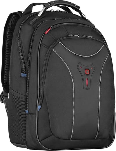 Laptoprugzak tot 17 inch met organizer voor accessoires - Zwart