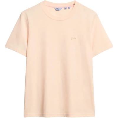 Superdry - Essential Slub T-shirt met logo - Dames - T-shirts