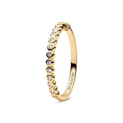 Sif Jakobs Essenza Dames Ring 925 Sterling Silver - Goud - 17.25 mm / maat 54