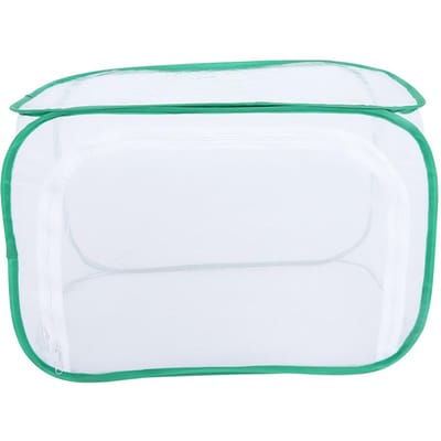 Grande cage d'élevage pliable, portable, durable et ventilée pour papillons (L) white