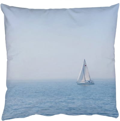 Sierkussens - Kussentjes Woonkamer - 50x50 cm - Horizon - Zeilboot - Zee