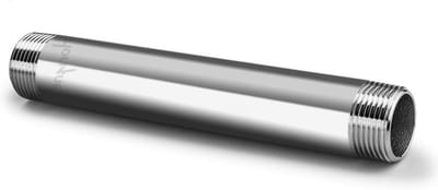 Roestvrij Staal Pijp Nippel - Verlengstuk Buis - Leidingen Aansluiten - Duurzaam Corrosiebestendig - NPT 1/2 - 8 inch - Zilver