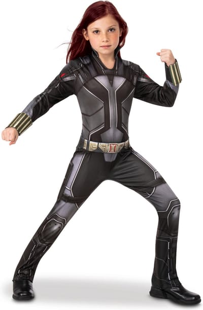 RUBIES FRANCE - Black Widow Jumpsuit voor meisjes - 146/158 (11 -13 jaar)
