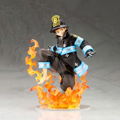 Fire Force (Fire Force) Shinra Anime Karakter Standbeeld Model Verzamelbaar Figuur Speelgoed Decoratie Anime Merchandise Mini Gi black