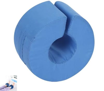 1 stuk - Schuimrubberen Voetverhogingskussen - Enkel- en voetbeschermingspads - Anti-decubitus Steunkussen - geschikt voor patiënten en ouderen - preventie van zweren en doorligwonden - blauw - 17×17×10cm