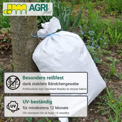 Stofzakken - Weefselzakken PP - Bouw en Tuin - Scheurbestendig PP - 650 x 1150 mm - Wit