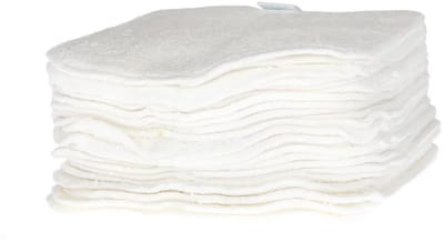 Cheeky Wipes - Wasbare billendoekjes - Wit - Babydoekjes voor Gezicht en Billen - 25 stuks - Katoen - Super zacht en absorberend