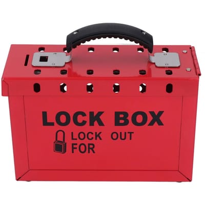 Ensemble de Cadenas pour Boîte de Consignation Portable de Sécurité pour Consignation de Groupe avec 12 Cadenas de 38 mm 24 Clés black