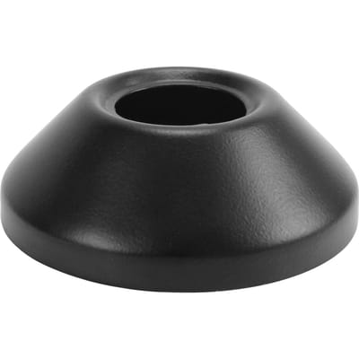 Kegelvormige Rozet Zwart 3/4  , Hoogte 25 Mm
