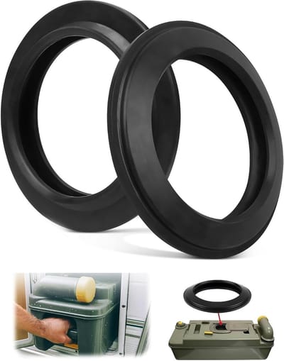 2 Stuks Toiletafdichting voor Cassette Toiletten, Waterdicht en Eenvoudig te Installeren, Vervangingsonderdelen voor C200, C250, C400, C2, C3, C4 Toiletten