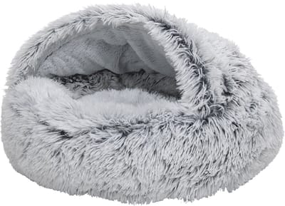 Animal Boulevard Ab10977 - Manden En Kussens - Hond - Ab Grot Long Plush Grijs-s 45x45x14cm - Maat: S